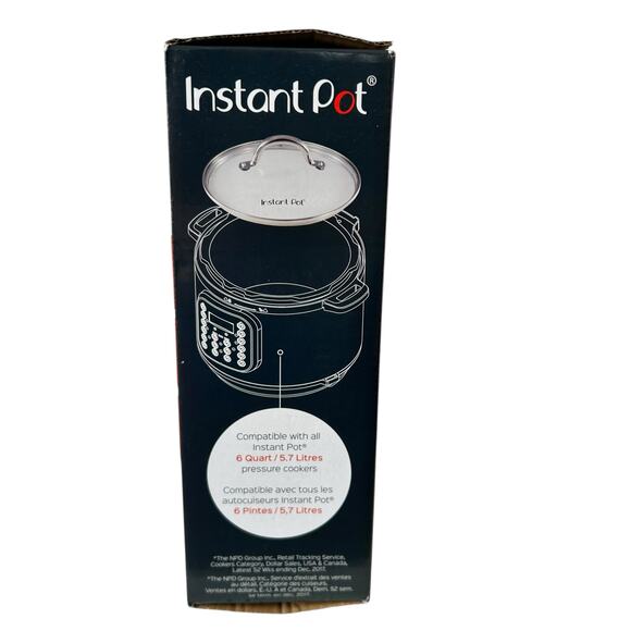 Instant Pot Glass Lid Replacement for 6 Quart Pressure Cooker New in Box - Picture 6 of 9